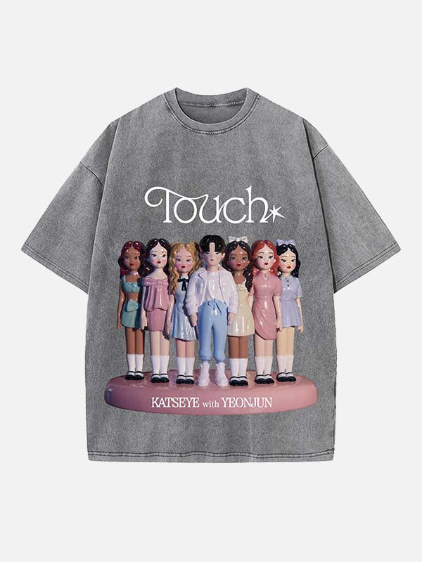 KATSEYE Print Round Neck T-shirt