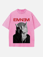 Eminem Print Round Neck T-shirt