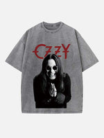 Black Sabbath Print Round Neck T-shirt