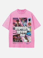 Juice WRLD Print Round Neck T-shirt