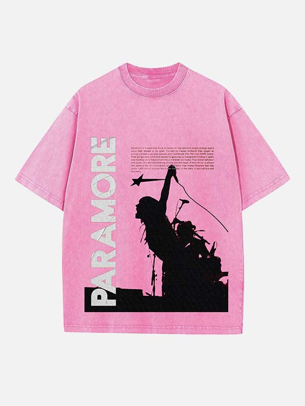 Paramore Print Round Neck T-shirt
