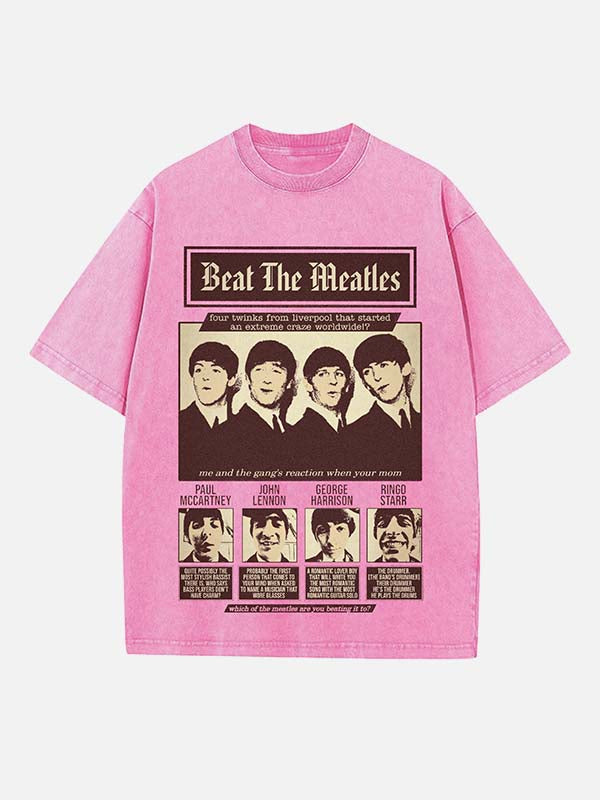 The Beatles Print Round Neck T-shirt