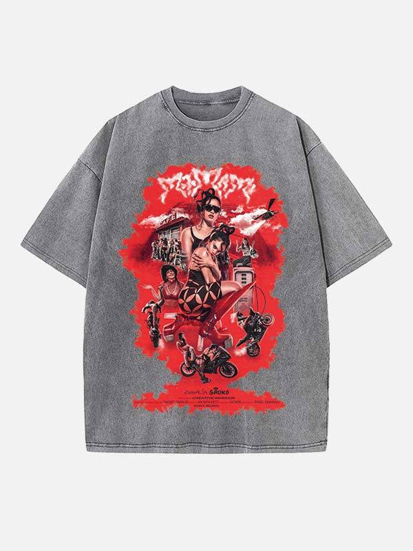 Rosalía Print Round Neck T-shirt