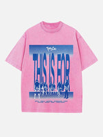 TWICE Print Round Neck T-shirt