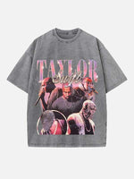 Kanye West Print Round Neck T-shirt