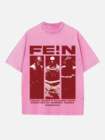 Travis Scott Print Round Neck T-shirt