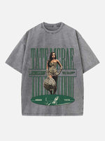 Tate McRae Print Round Neck T-shirt