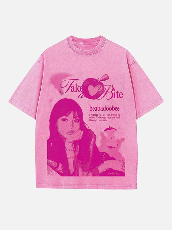 Beabadoobee Print Round Neck T-shirt