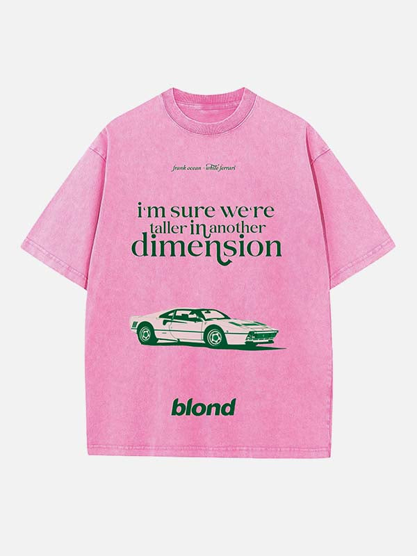 Frank Ocean Print Round Neck T-shirt