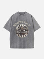GUNS N' ROSES Print Round Neck T-shirt