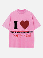 Kanye West Print Round Neck T-shirt