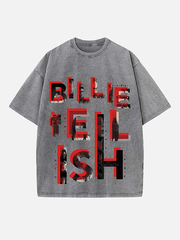 Billie Eilish Print Round Neck T-shirt