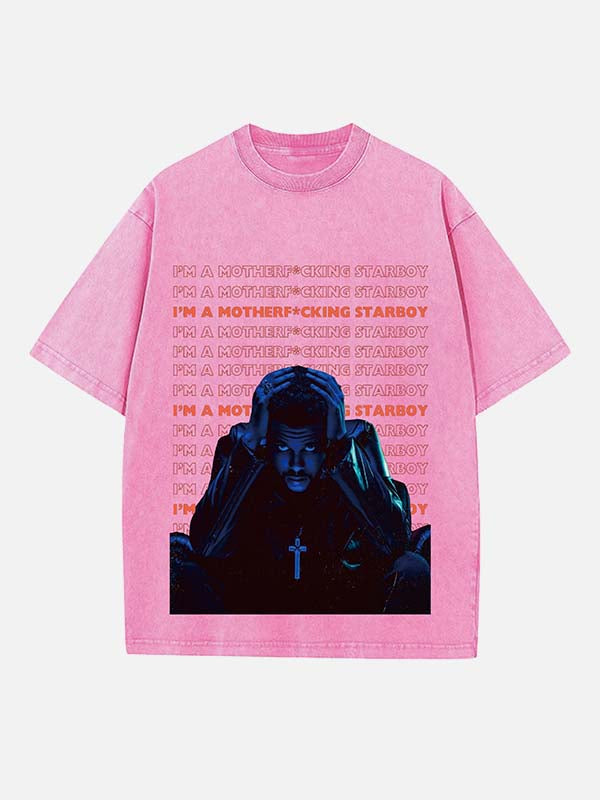 The Weeknd Print Round Neck T-shirt