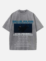 Billie Eilish Print Round Neck T-shirt