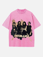 Metallica Print Round Neck T-shirt