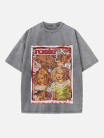 BLACKPINK Rosé Print Round Neck T-shirt