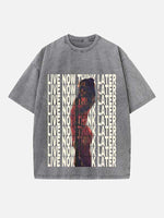 Tate McRae Print Round Neck T-shirt