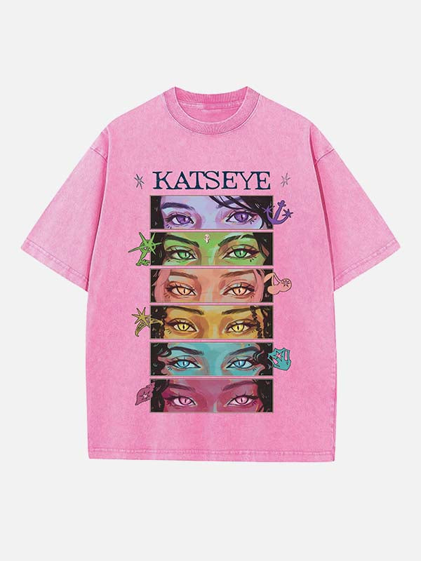KATSEYE Print Round Neck T-shirt