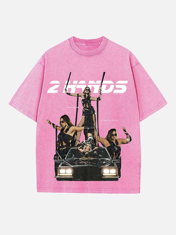 Tate McRae Print Round Neck T-shirt