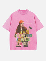 Chappell Roan Print Round Neck T-shirt