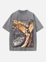 Radiohead Print Round Neck T-shirt
