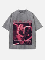 Sabrina Carpenter Print Round Neck T-shirt