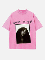 Olivia Dean Print Round Neck T-shirt