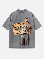 Imagine Dragons Print Round Neck T-shirt