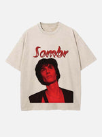 Sombr Print Round Neck T-shirt