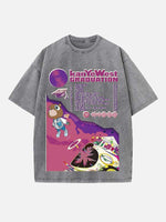 Kanye West Print Round Neck T-shirt