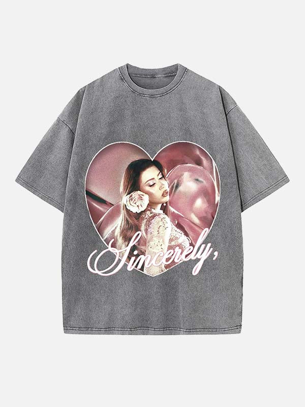 Kali Uchis Print Round Neck T-shirt