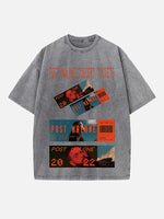 Post Malone Print Round Neck T-shirt