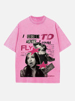 Tate McRae Print Round Neck T-shirt