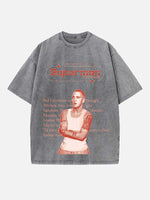 Eminem Print Round Neck T-shirt