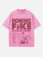 Dominic Fike Print Round Neck T-shirt