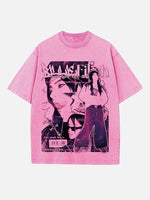 Billie Eilish Print Round Neck T-shirt