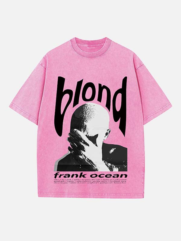 Frank Ocean Print Round Neck T-shirt