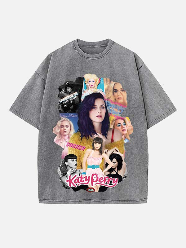 Katy Perry Print Round Neck T-shirt