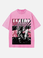 Dua Lipa Print Round Neck T-shirt