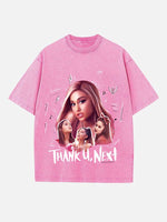 Ariana Grande Print Round Neck T-shirt