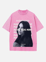 Madison Beer Print Round Neck T-shirt