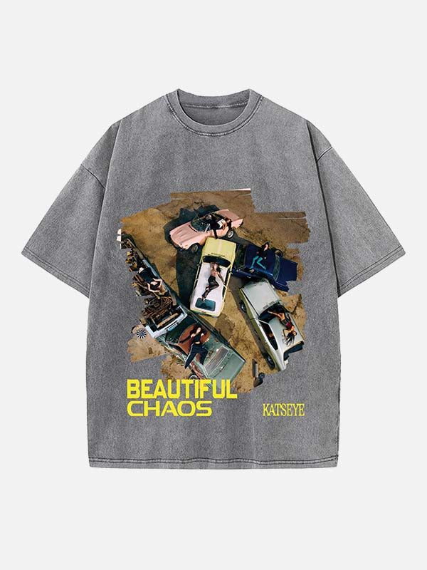 KATSEYE Print Round Neck T-shirt