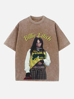 Billie Eilish Print Round Neck T-shirt
