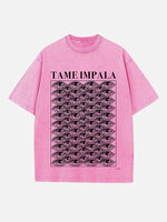 Tame Impala Print Round Neck T-shirt