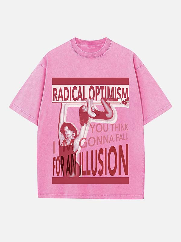 Dua Lipa Print Round Neck T-shirt