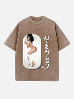 Nicki Minaj Print Round Neck T-shirt
