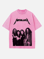 Metallica Print Round Neck T-shirt