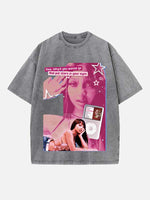 PinkPantheress Print Round Neck T-shirt