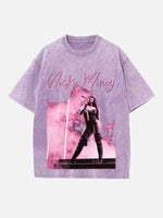 Nicki Minaj Print Round Neck T-shirt
