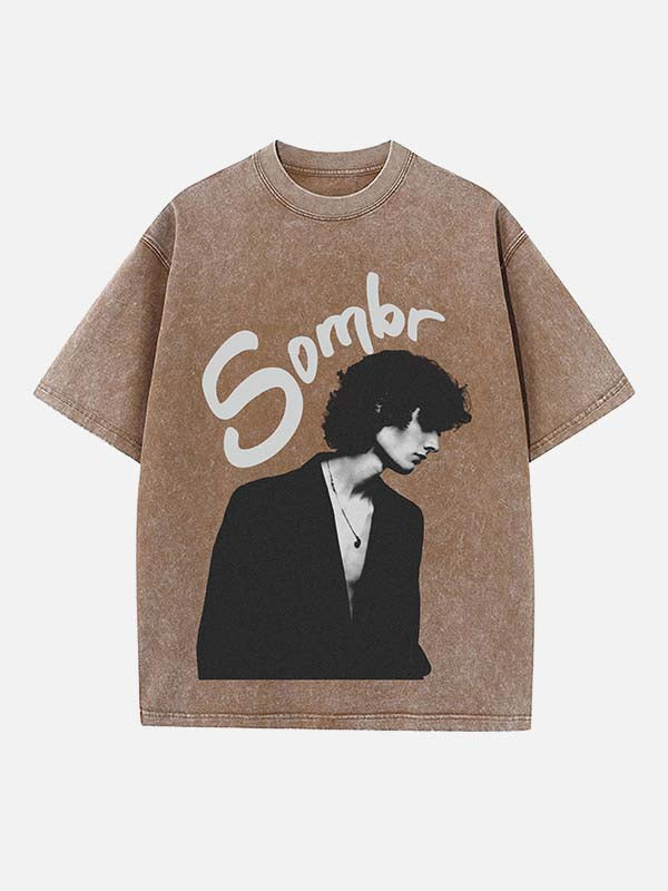 Sombr Print Round Neck T-shirt